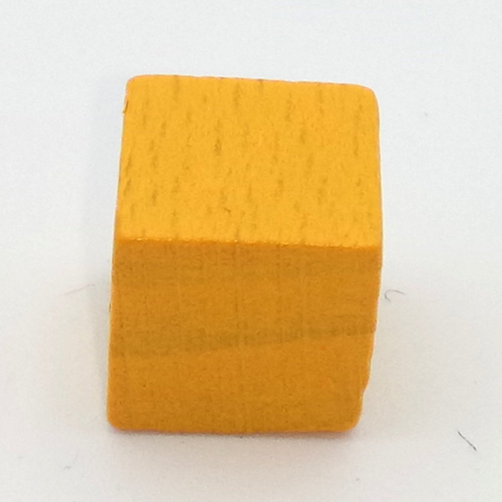 Holzwürfel blanko, 10 mm maisgelb