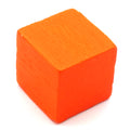 Holzwürfel blanko, 10 mm rot-orange