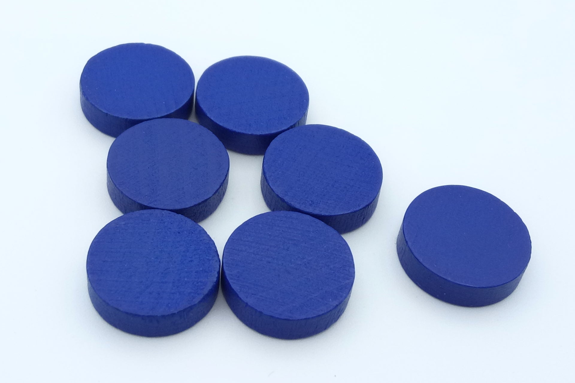 Set Holzscheiben 15 x 4 mm Blau