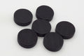 Set Holzscheiben 15 x 4 mm Schwarz