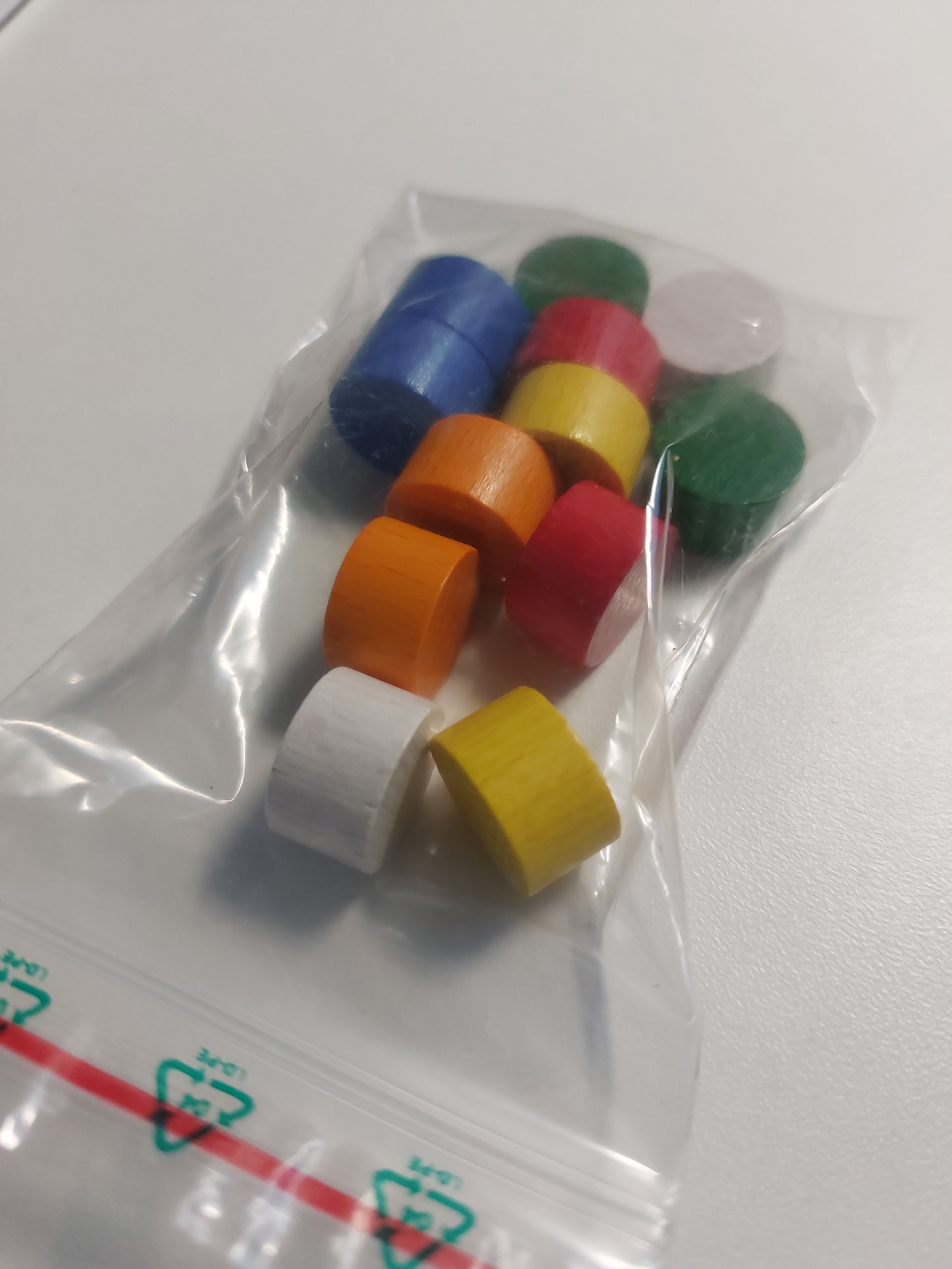 Set wooden cylinders 16x10 mm