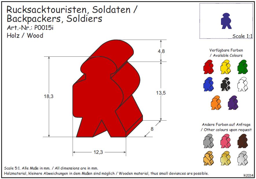 Rucksacktouristen / Soldaten / Taucher
