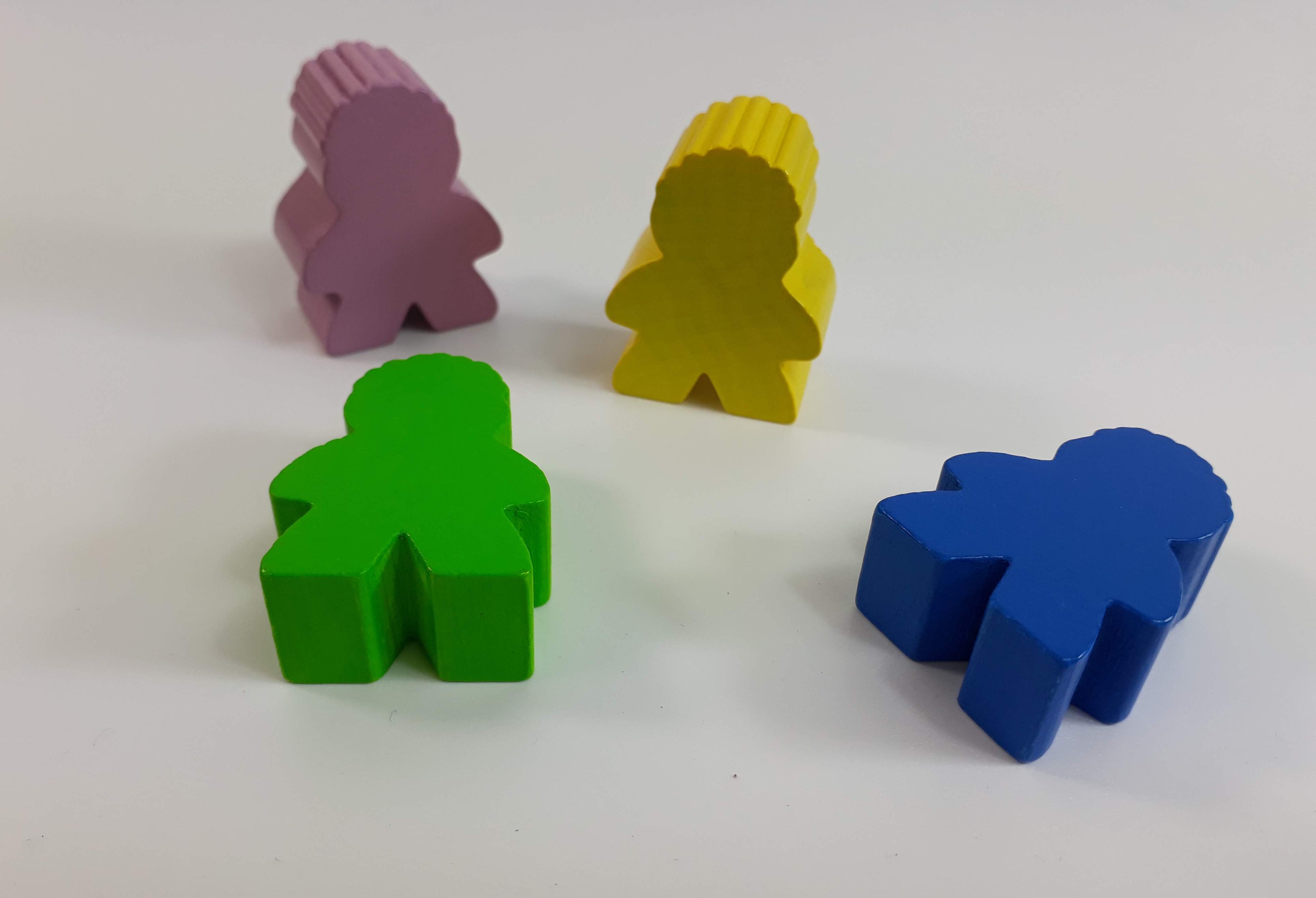 Meeple mit Haaren - groß