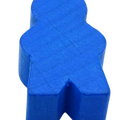Männchen stehend - blau