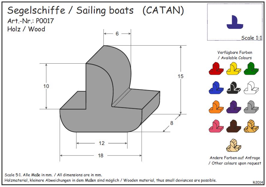 Schiff, Segelschiffe (Siedler)