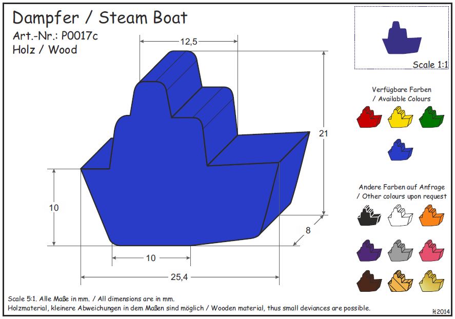 Steam Boat-white