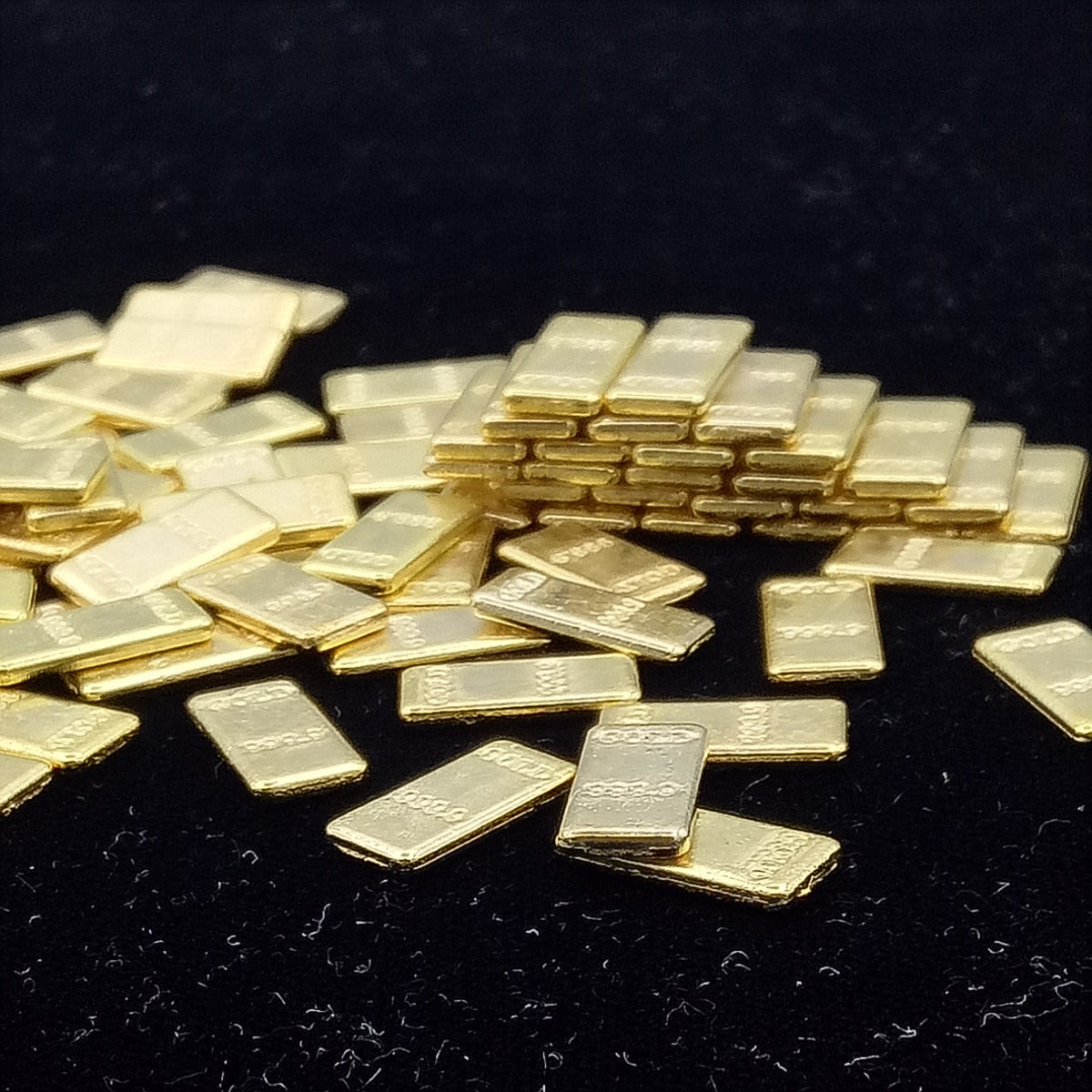 Goldbarren aus Metall