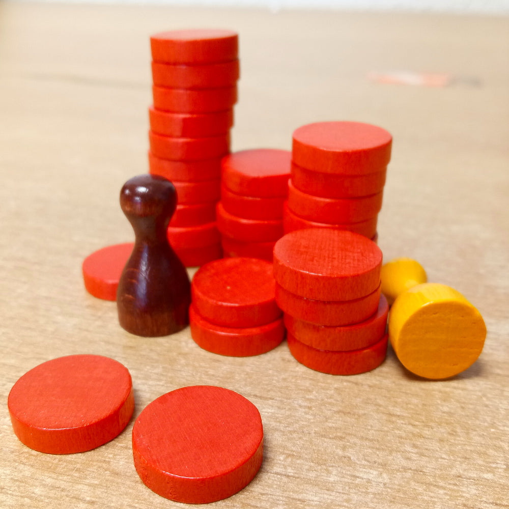 Set pawns and discs