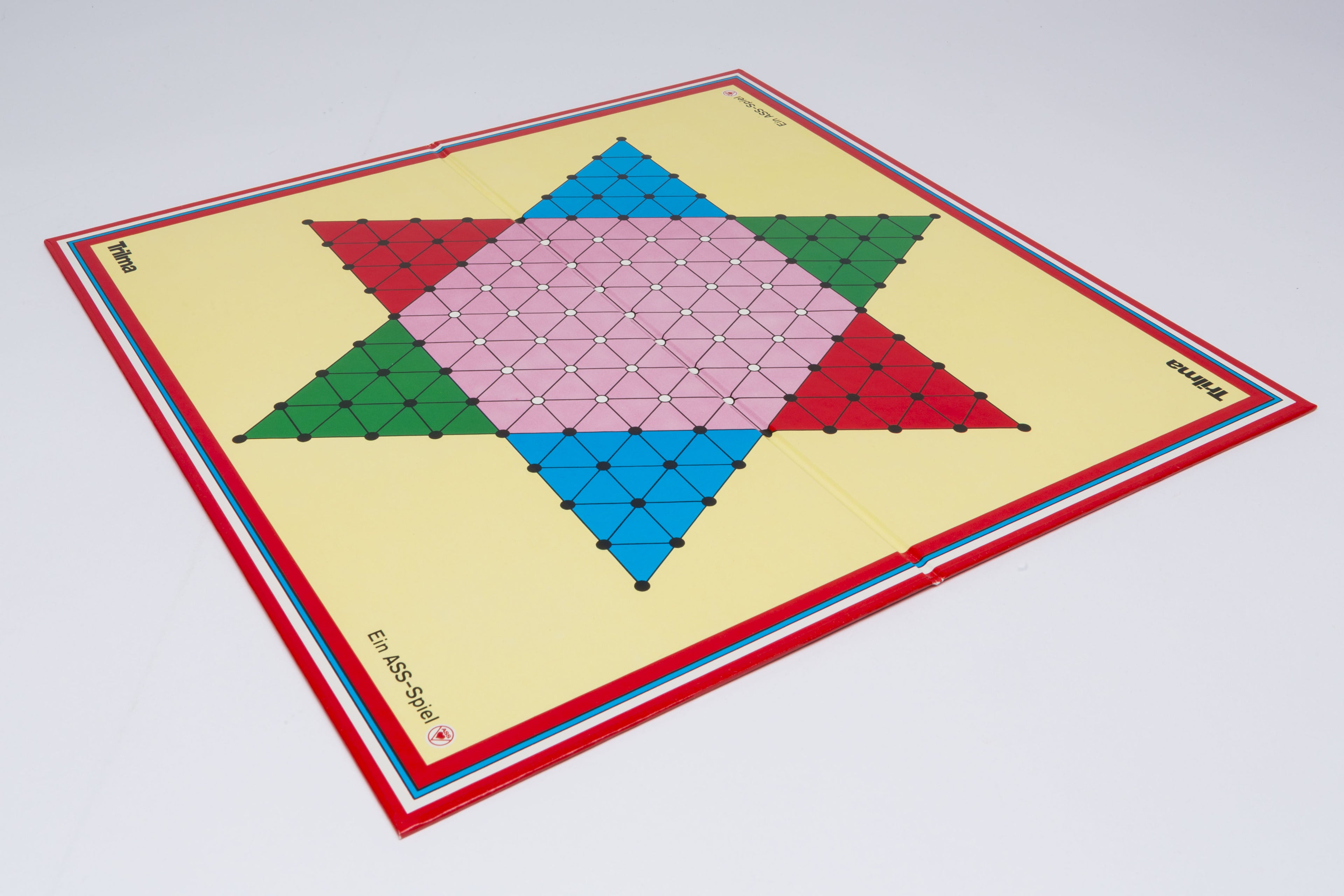 Halma Dame Spielbrett doppelseitig und faltbar