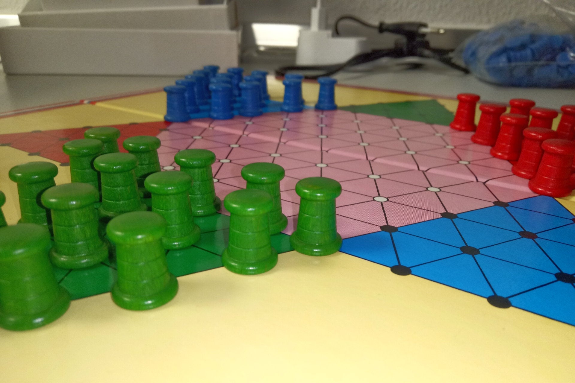 Halma Dame Spielbrett doppelseitig und faltbar
