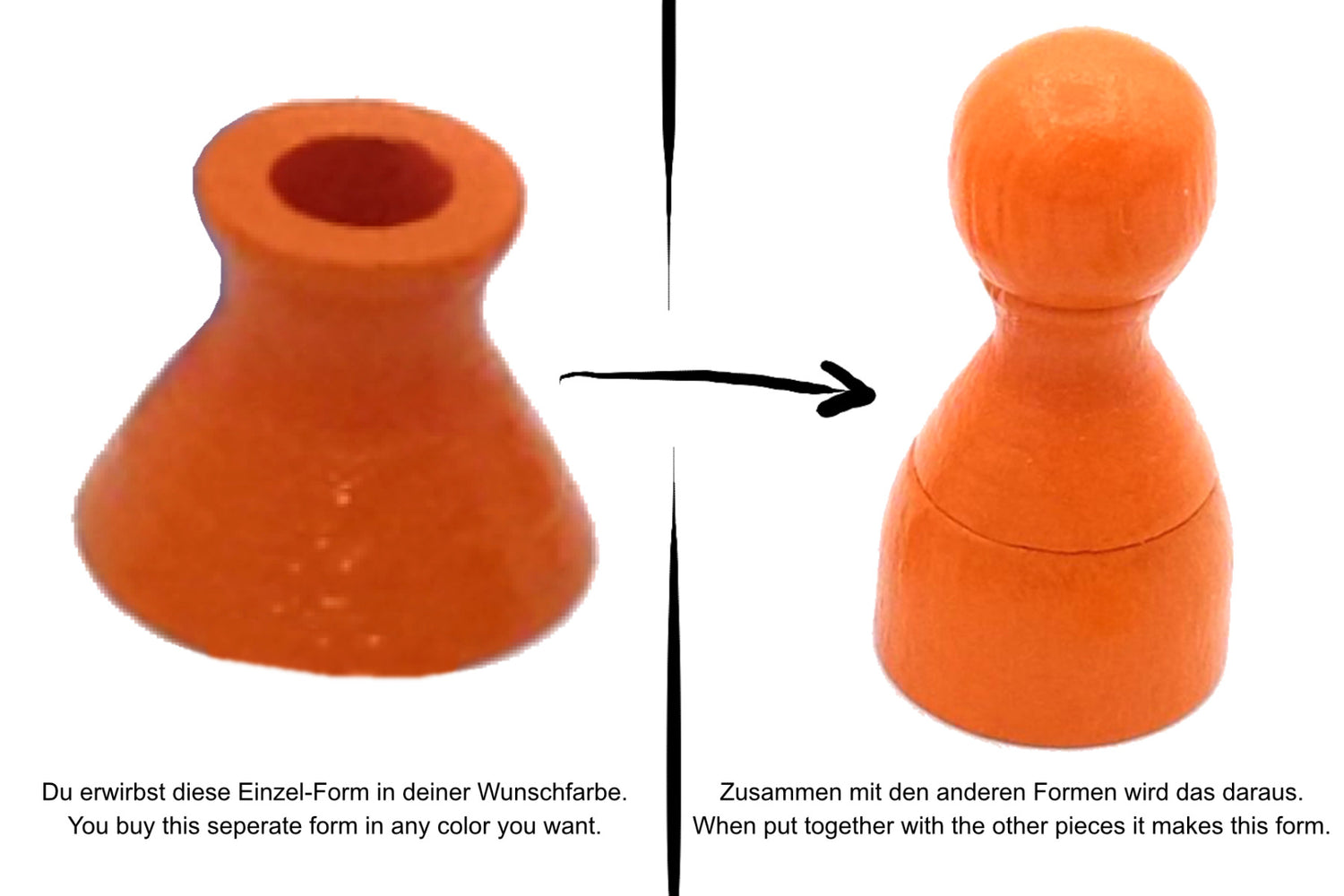 3-teiliger Pöppel - Mittelteil