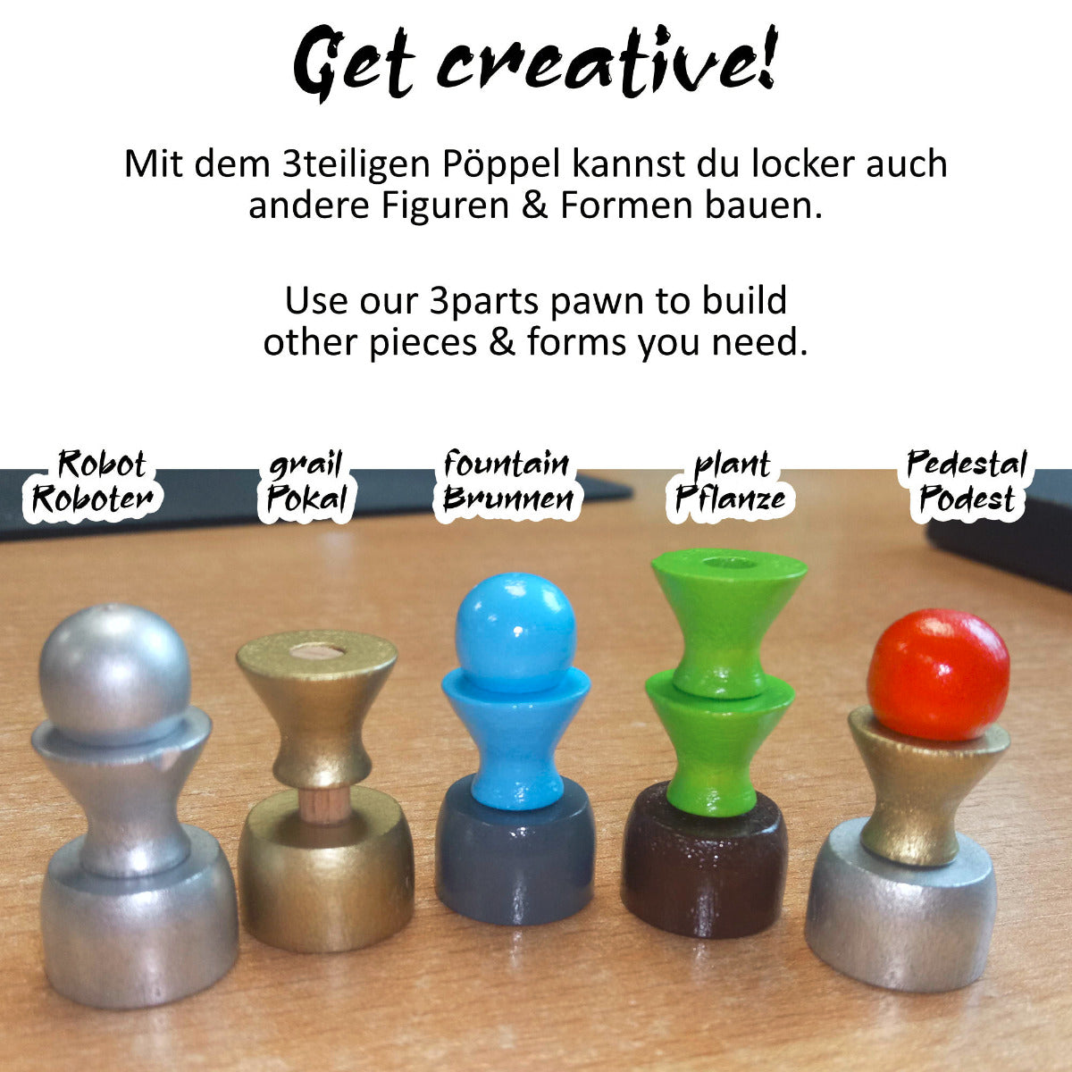 3-teiliger Pöppel - Mittelteil