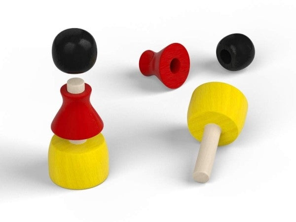 3-part wooden pawn - Germany