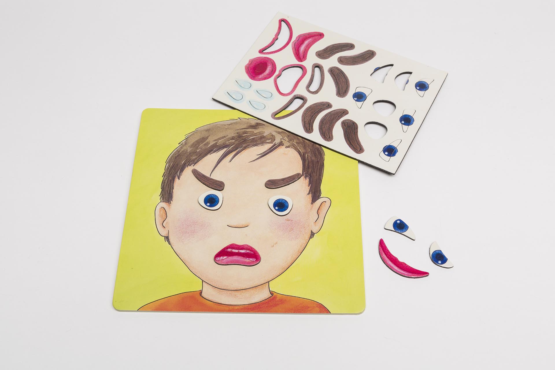 Magnetic face, emotion tableau - sample