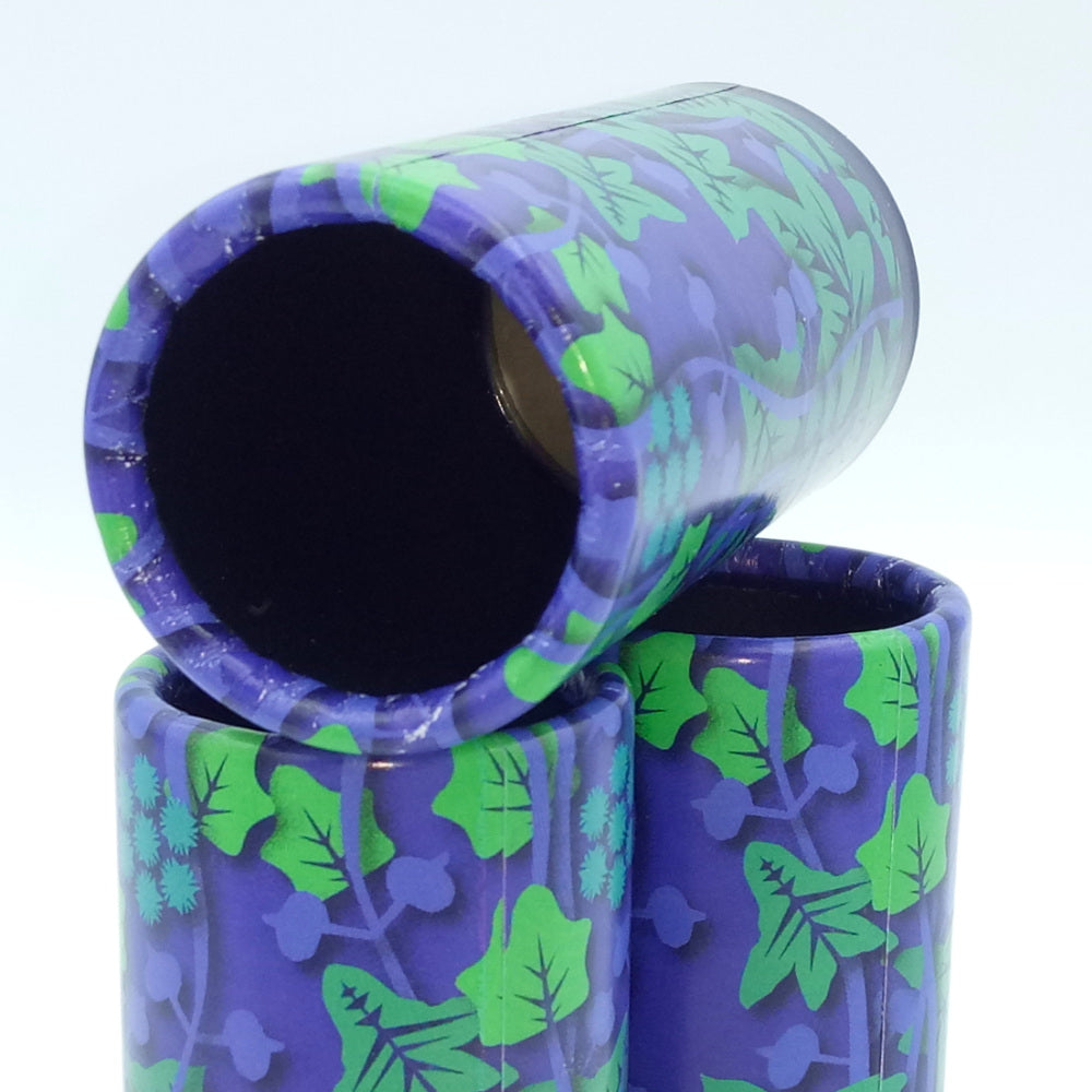 Cardboard dice cup with design