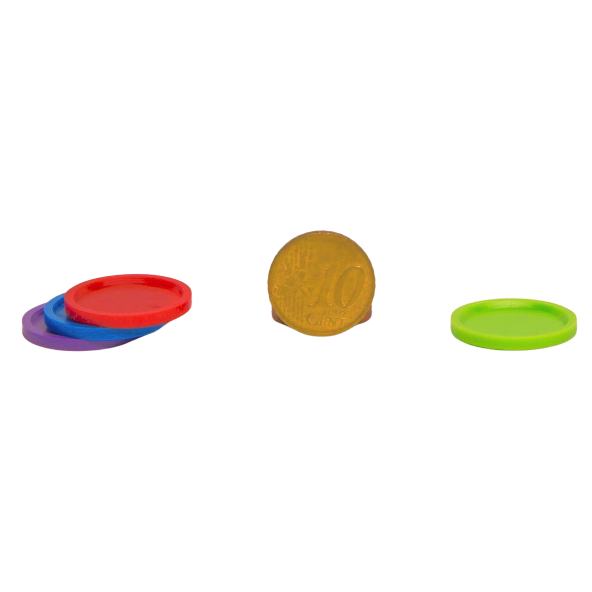 Game chips 23mm (25 gr.) with recess