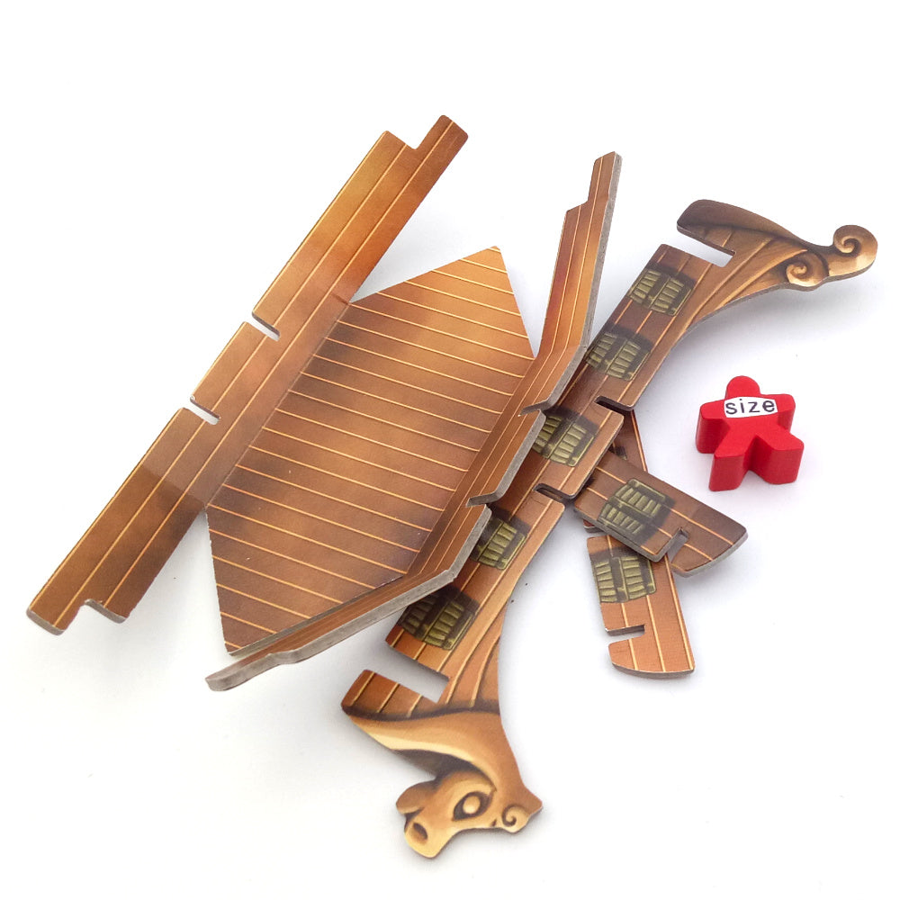 Viking ship with pitches