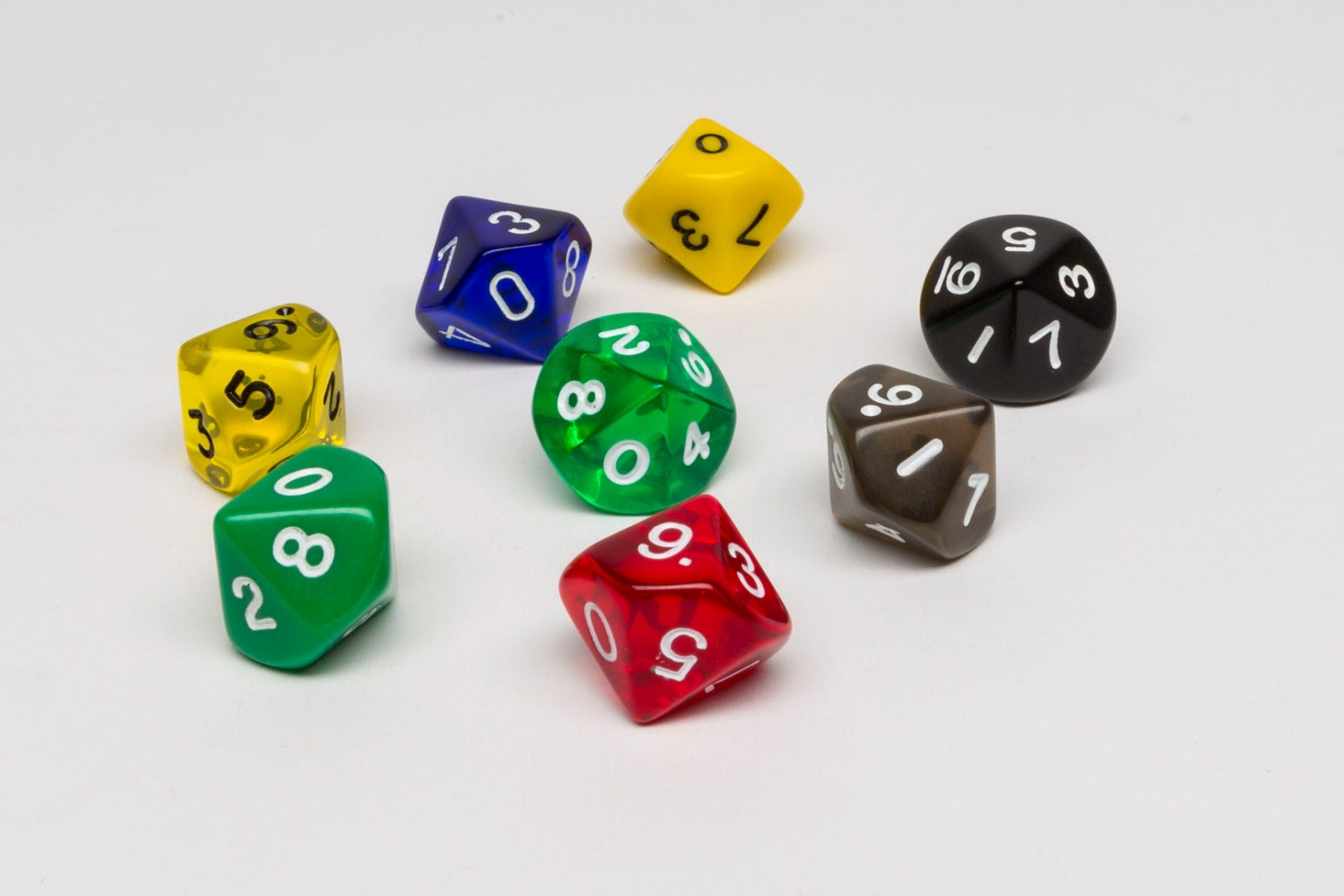 10-sided dice-white