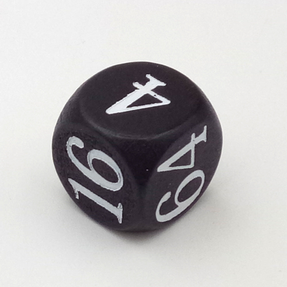 Würfel 2-4-8-16-32-64, Backgammon wood