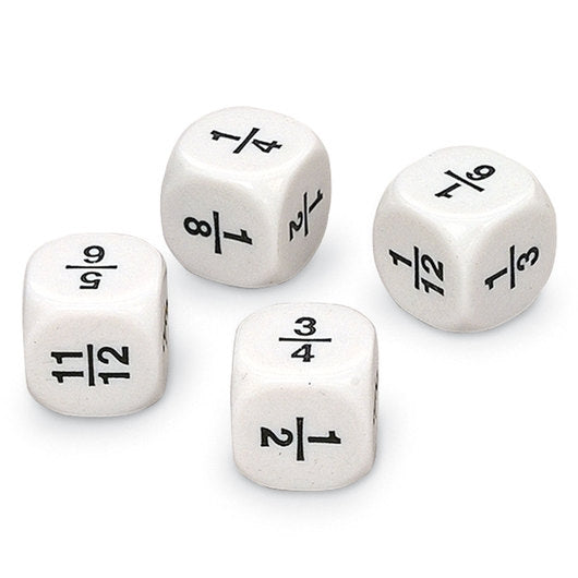 Math dice Fraction dice type 4