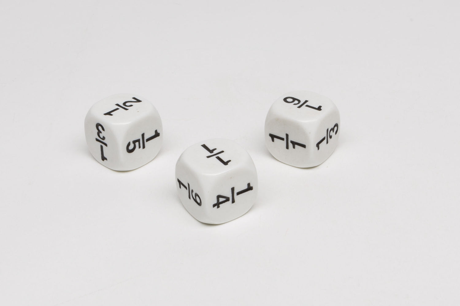 Math dice Fraction dice type 1