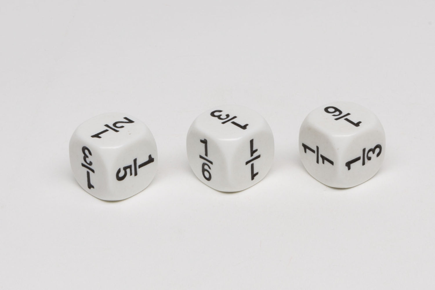 Math dice Fraction dice type 1