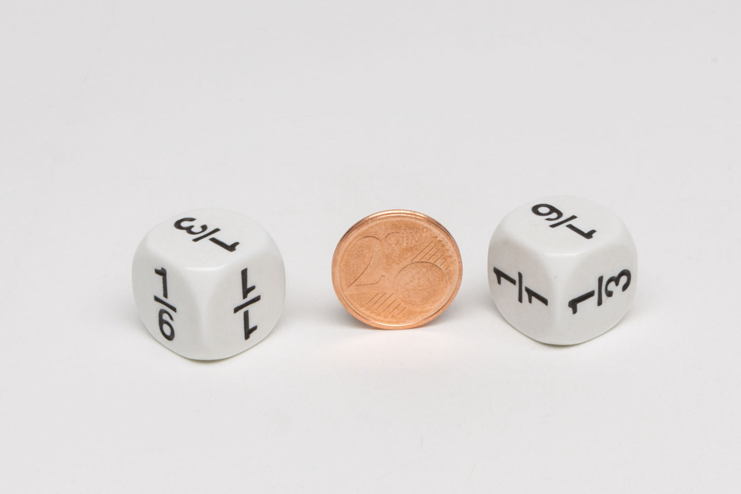 Math dice Fraction dice type 1