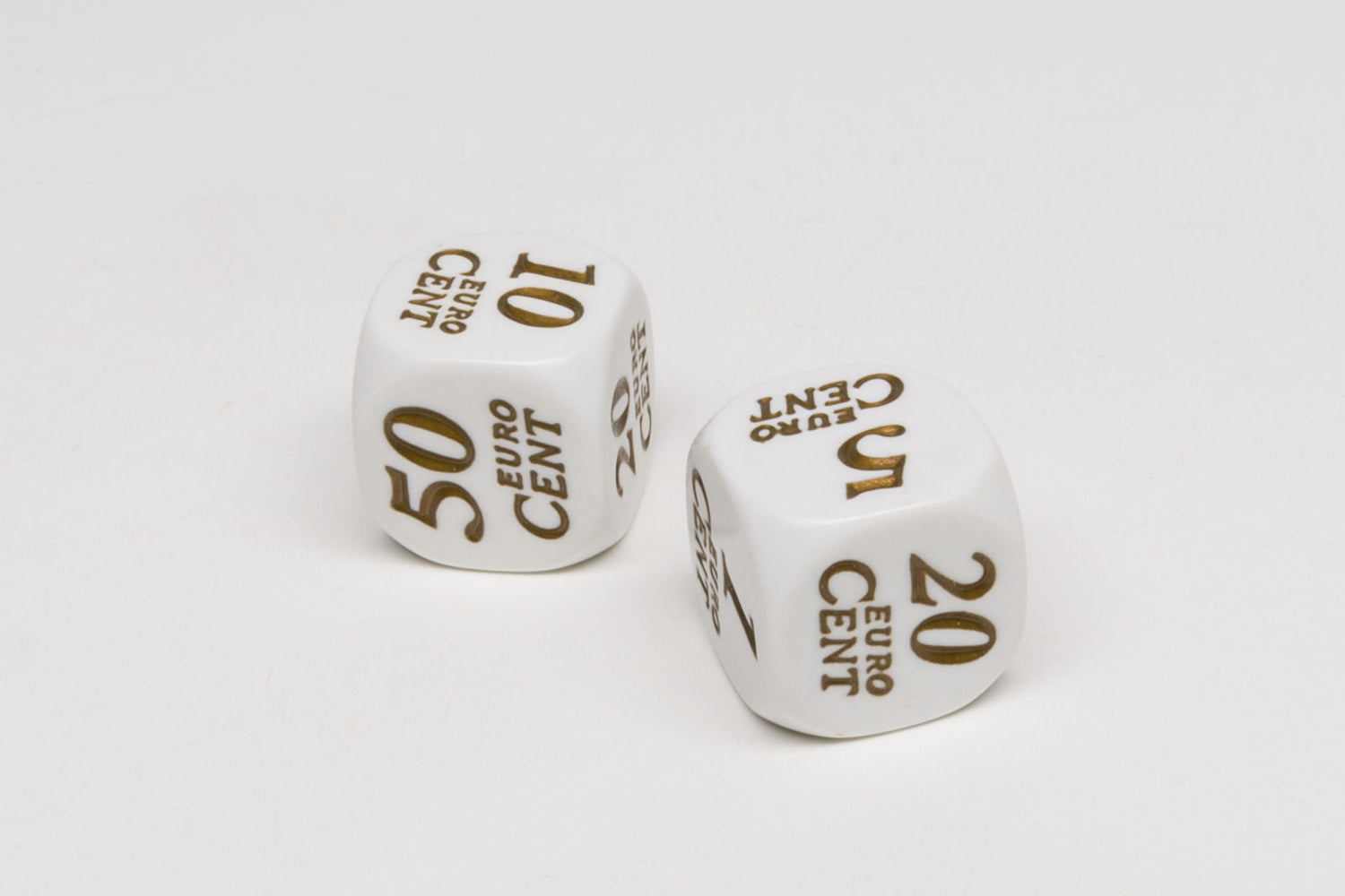 Eurocent dice