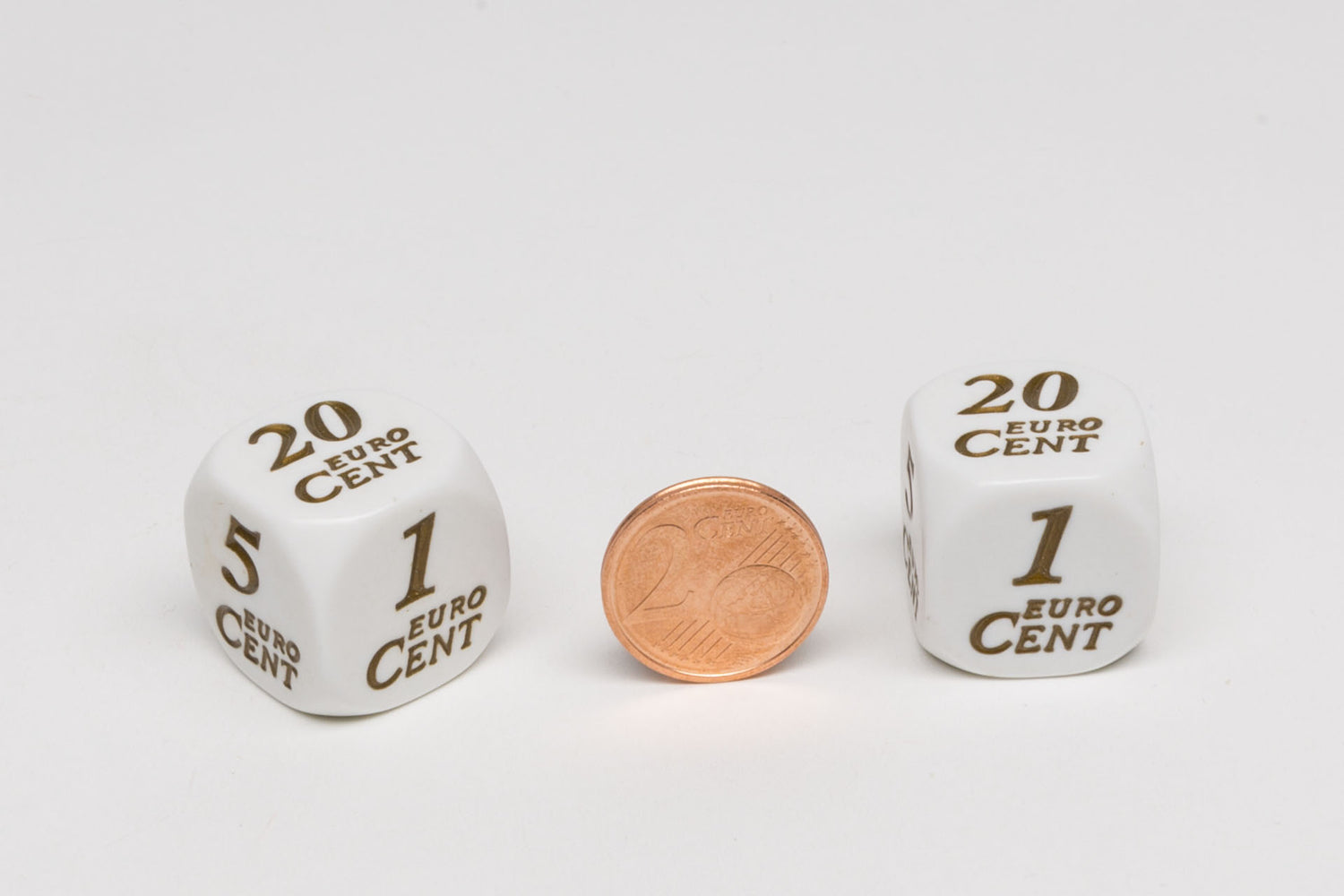 Eurocent dice