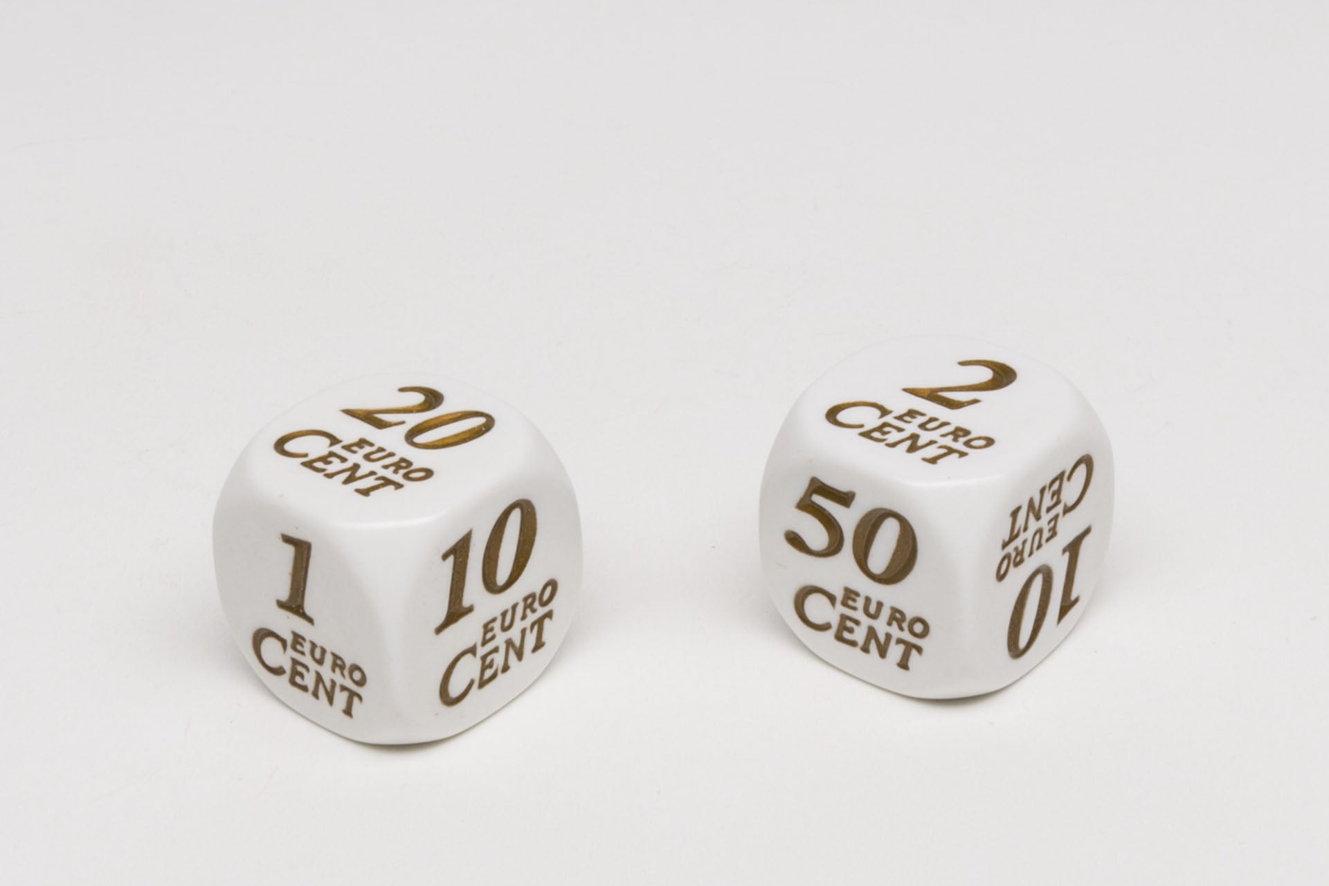 Eurocent dice