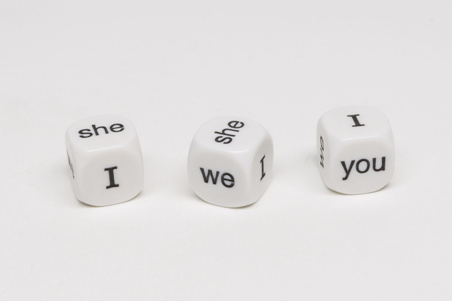 Personal pronoun dice (English)