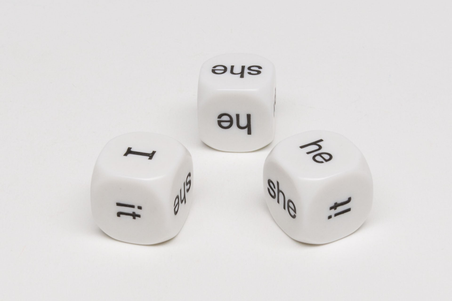Personal pronoun dice (English)