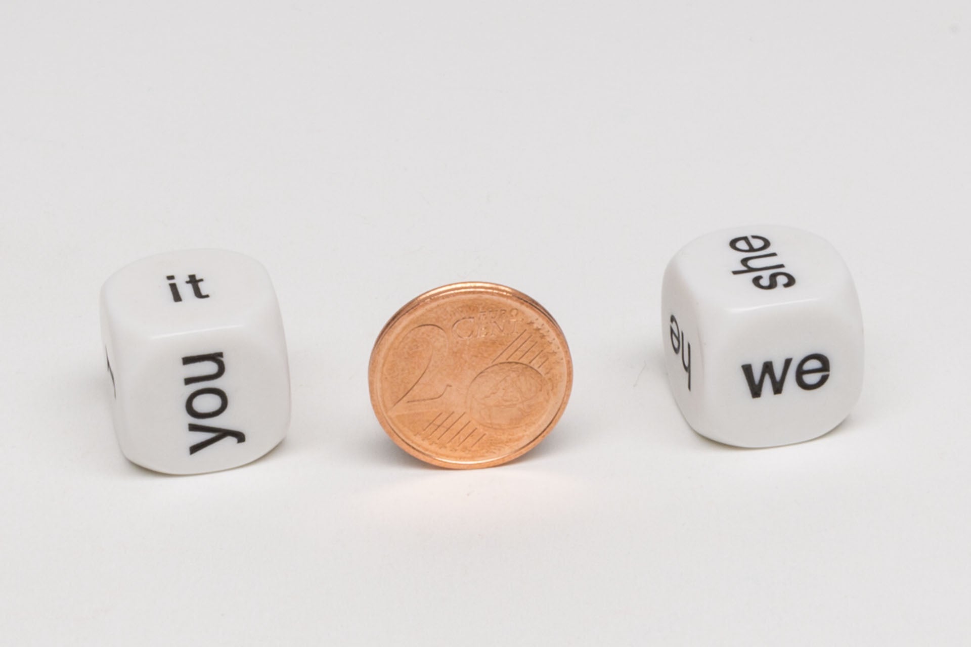 Personal pronoun dice (English)