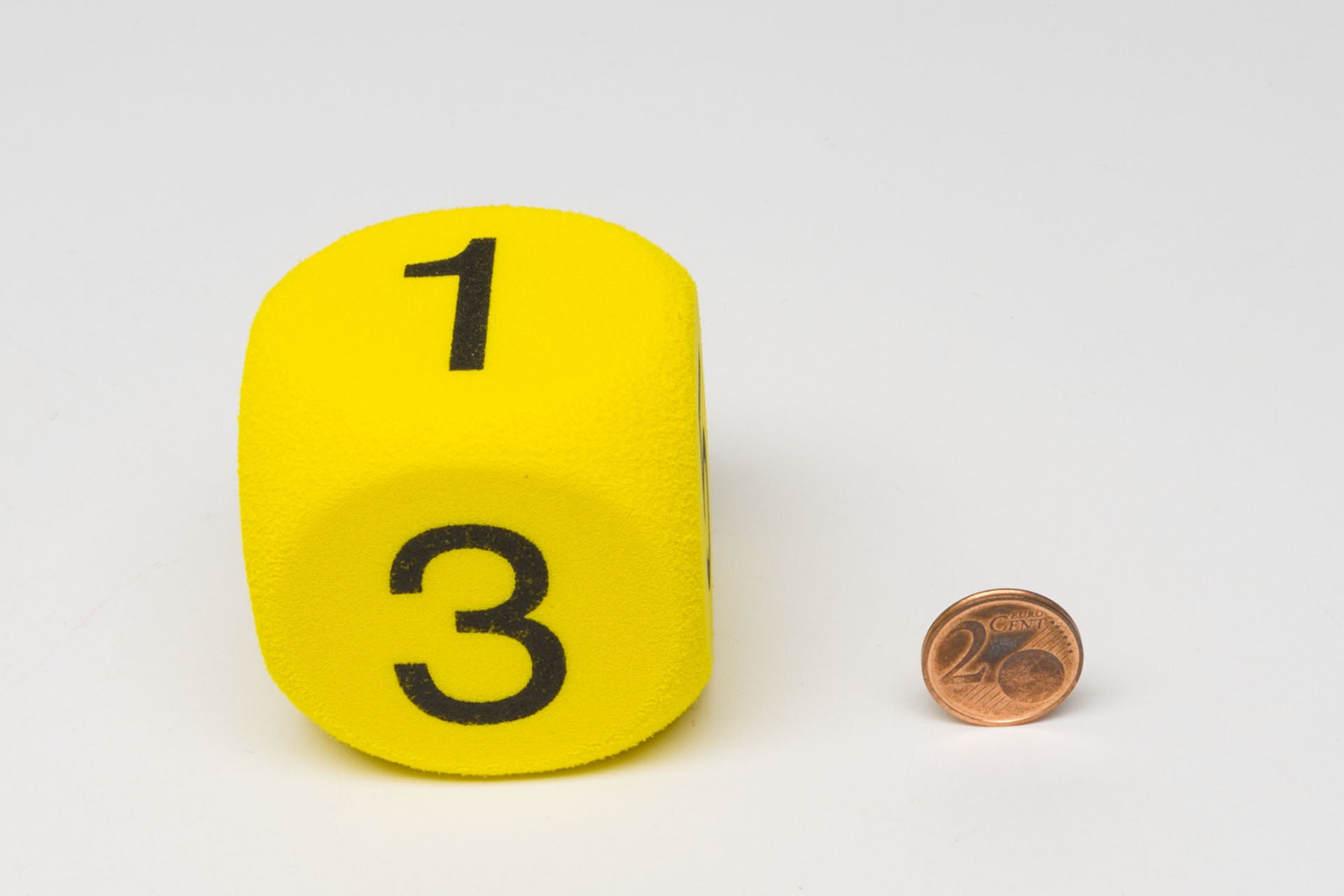 Foam dice 50mm with numbers