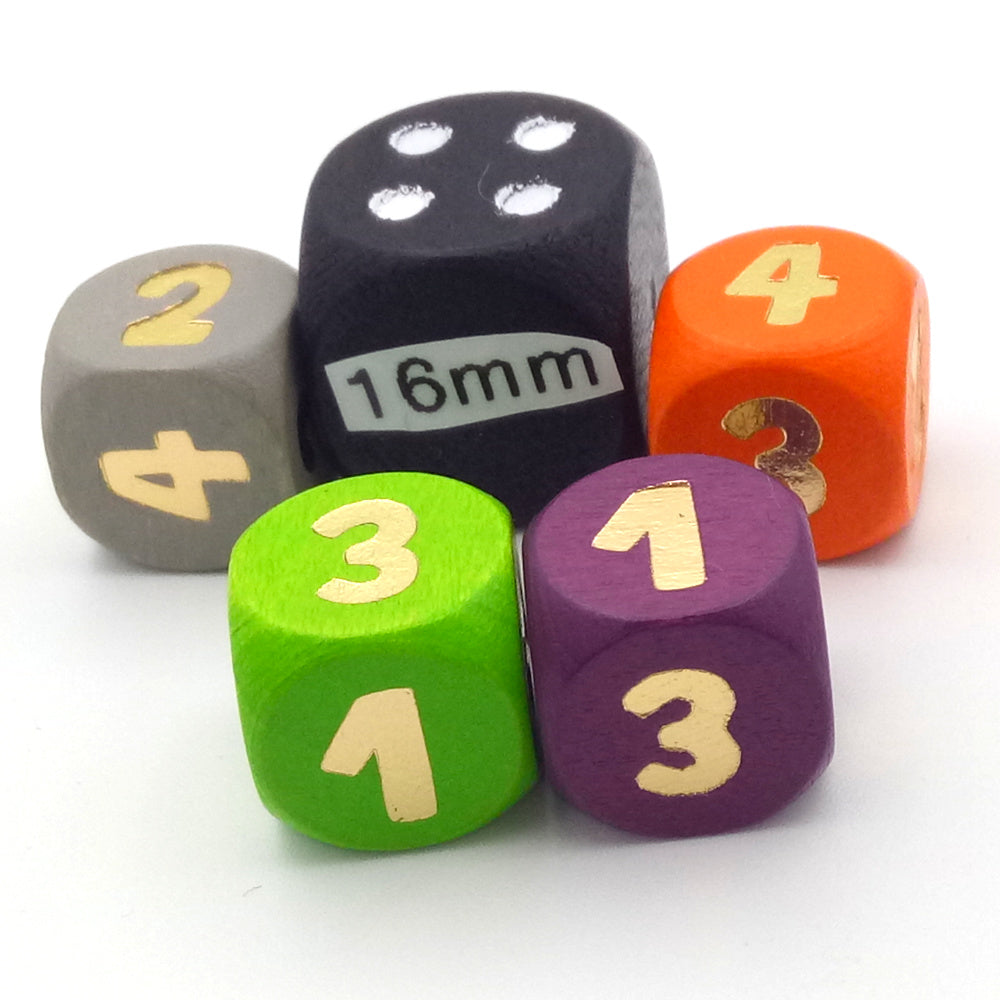 Würfelset ZAHLEN 12mm - 1-2-2-3-3-4