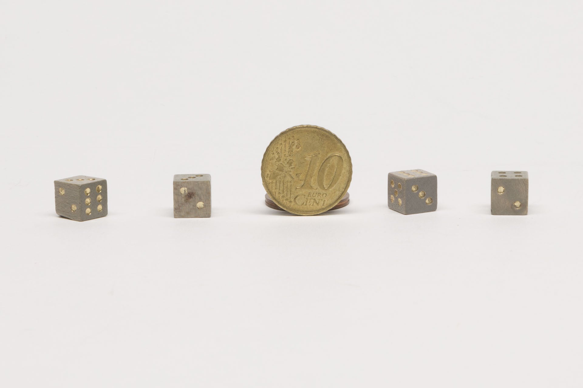 Miniwürfel 8mm grau