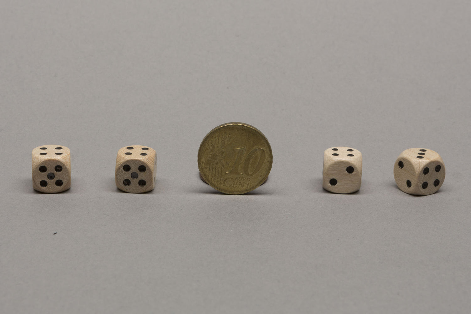 Miniature dice 10 mm 2/2/3/4/4/5