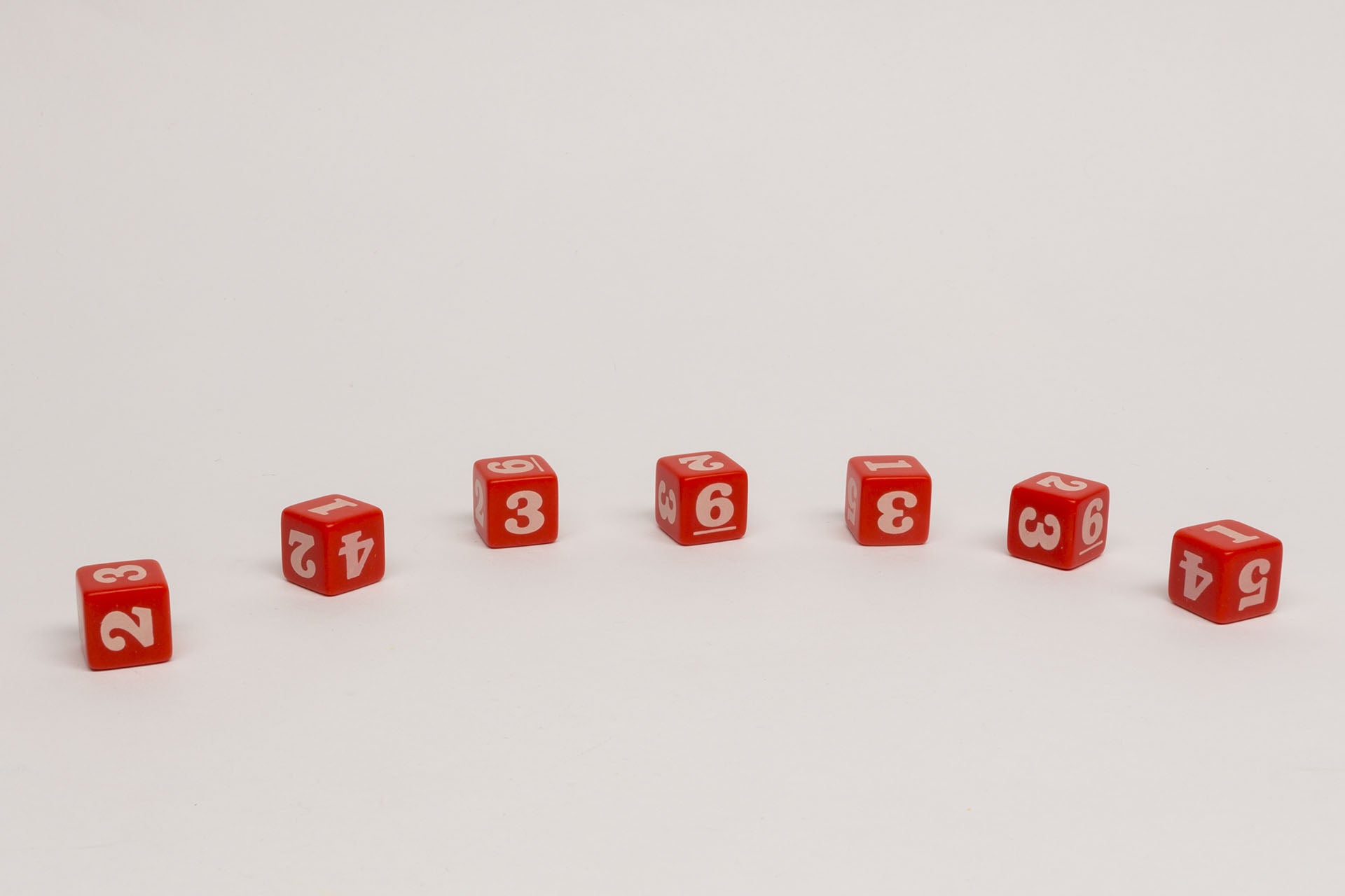 100 Number dice red