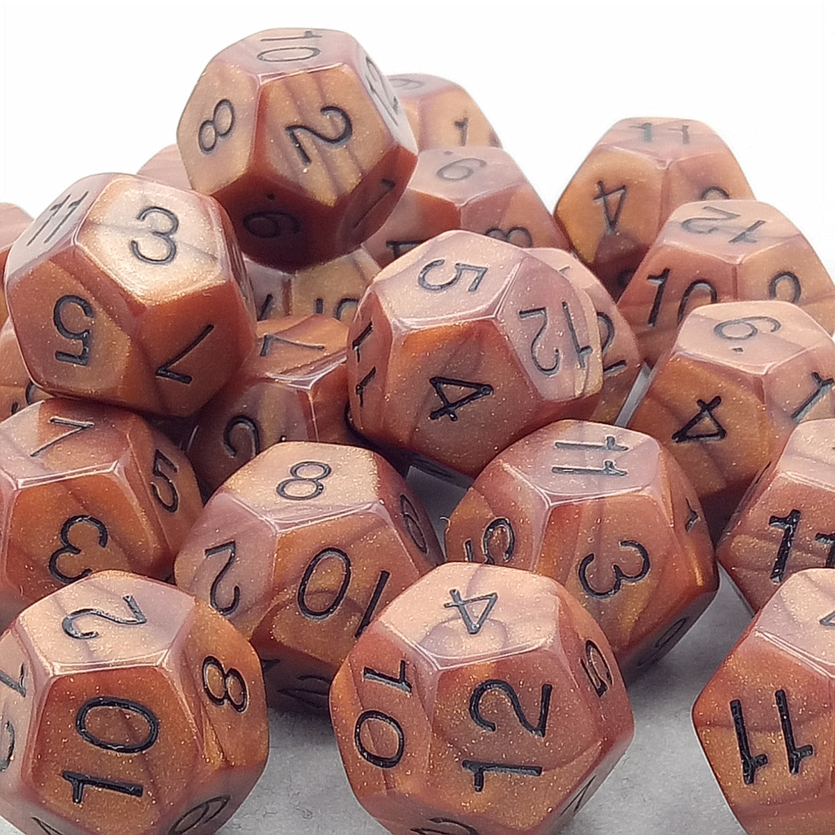 Dice gold-silver-bronze