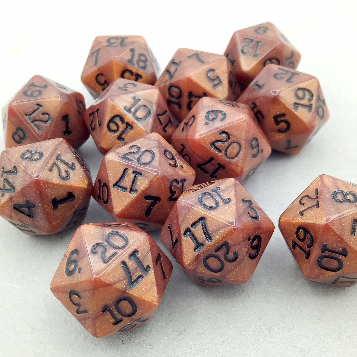 Dice gold-silver-bronze
