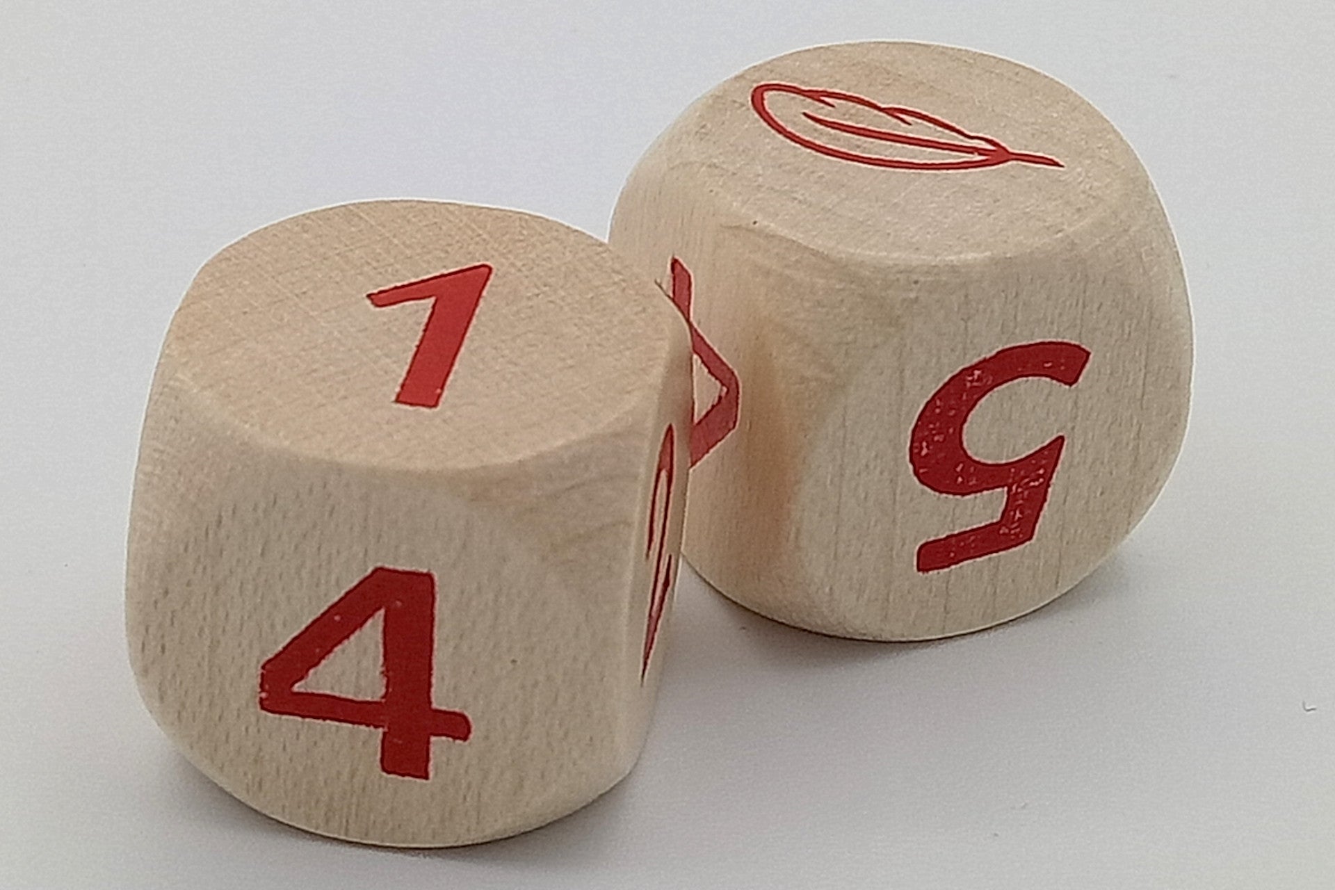 feather dice