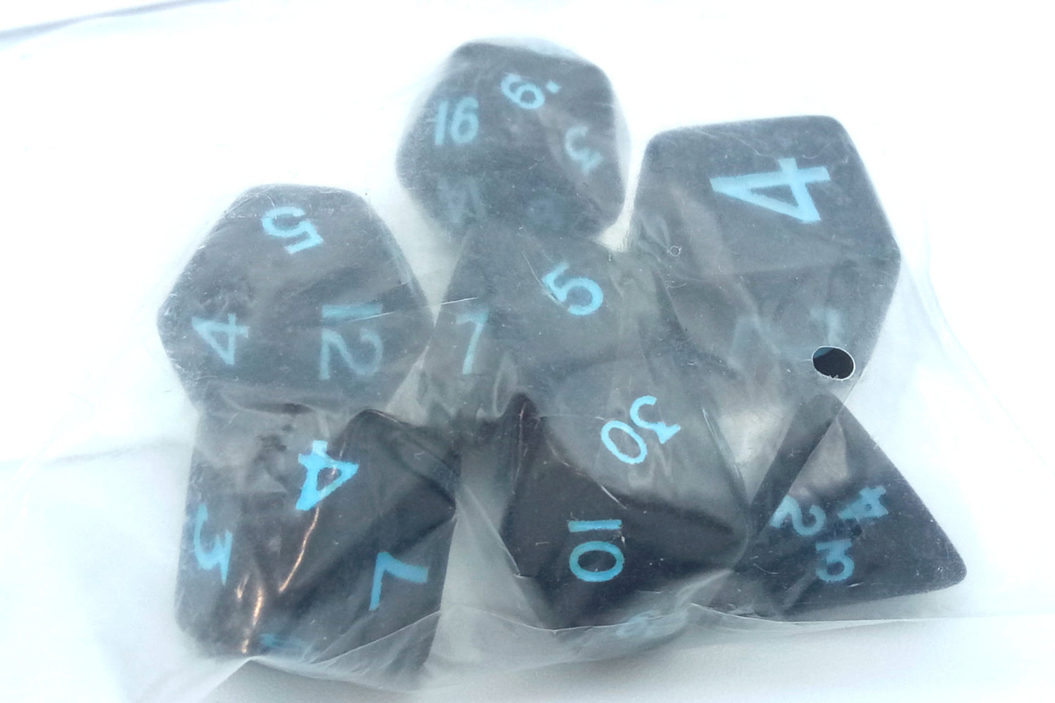 Mini Dice set-black-blue