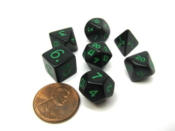 Mini Dice set-black-blue