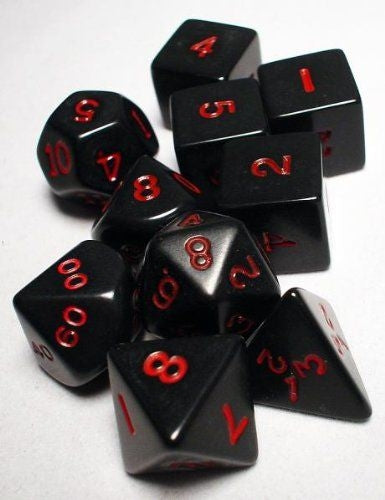 Mini Dice set-black-blue