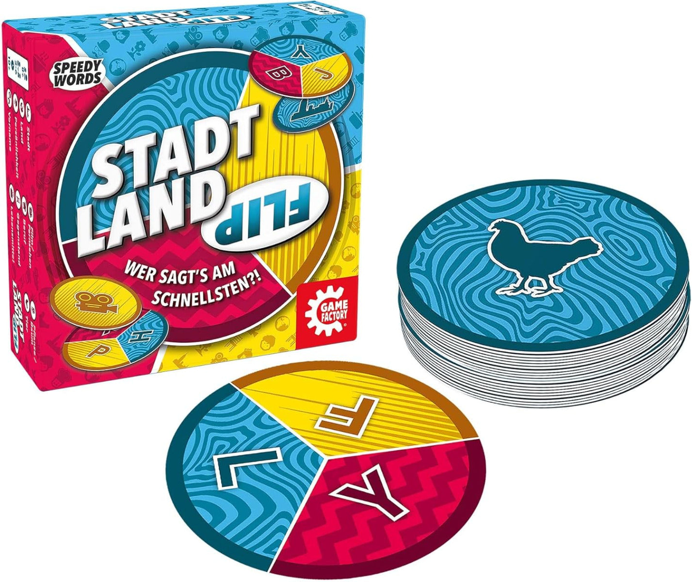 Stadt Land Flip, das superschnelle Wortspiel (DEU) - used, condition A