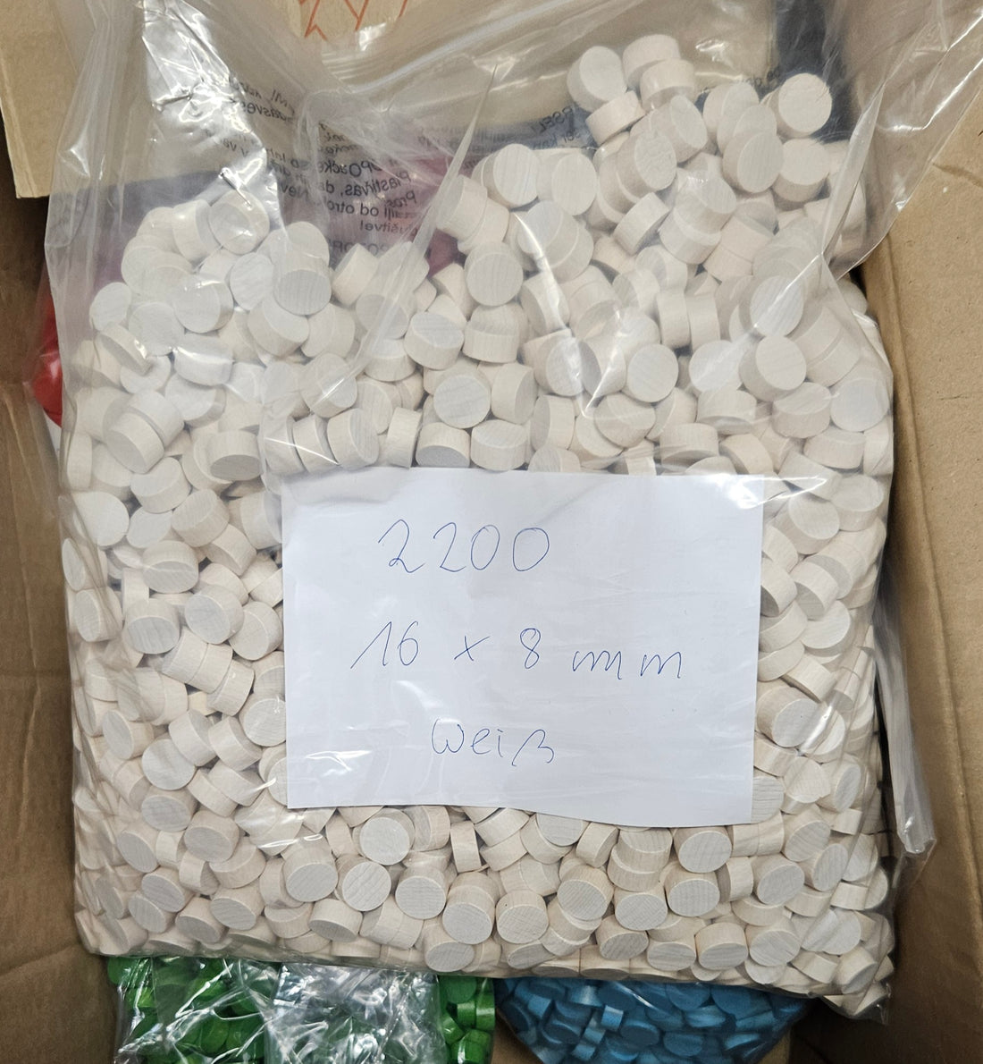 Holzscheiben 16x8 mm