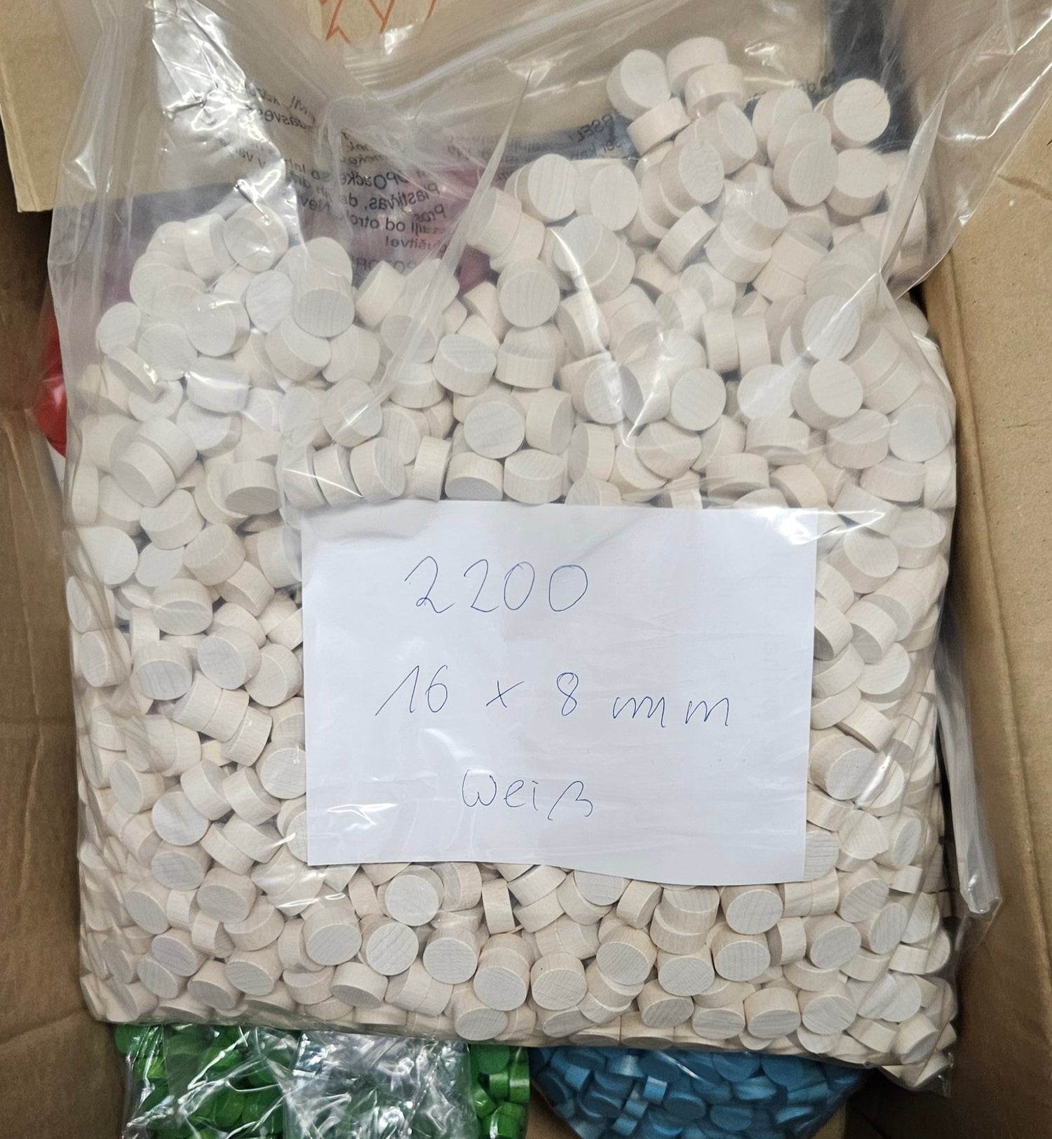 Holzscheiben 16x8 mm