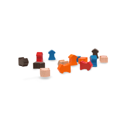 Set game pieces for Ticket to Ride Europe