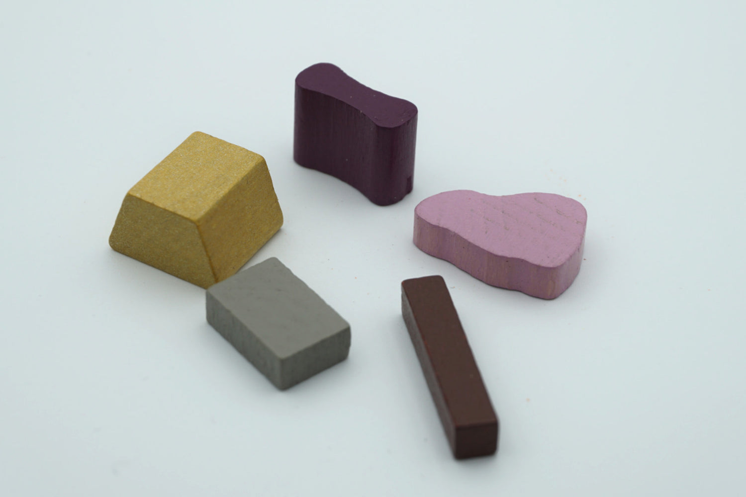 Set game pieces for Caylus