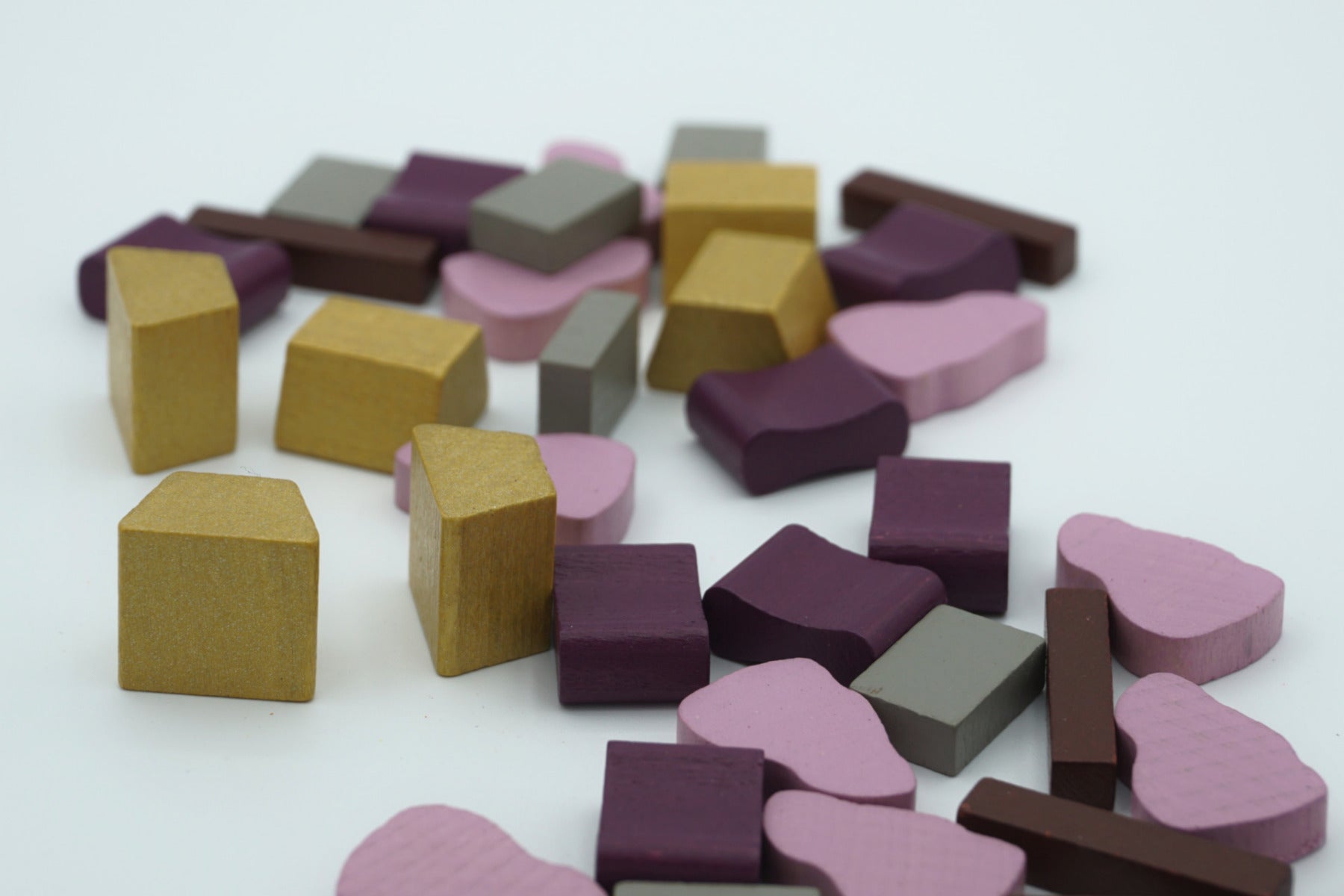 Set game pieces for Caylus